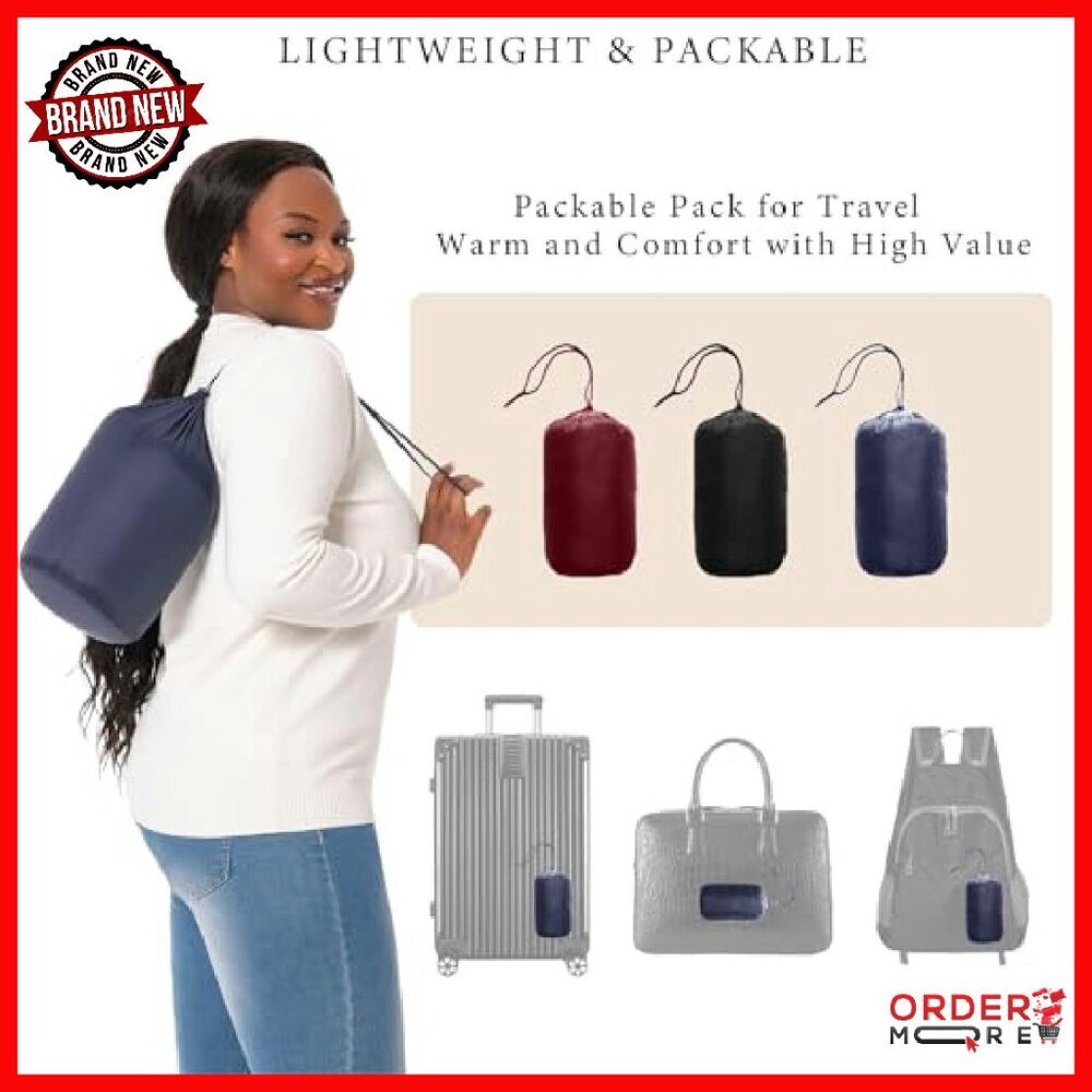 Plus Size Packable Puffer Jacket Lightweight Wint… - image 7